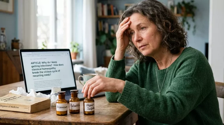 Dlaczego ciągle łapię infekcje? Jak homeopatia klasyczna przerywa błędne koło nawracających przeziębień?